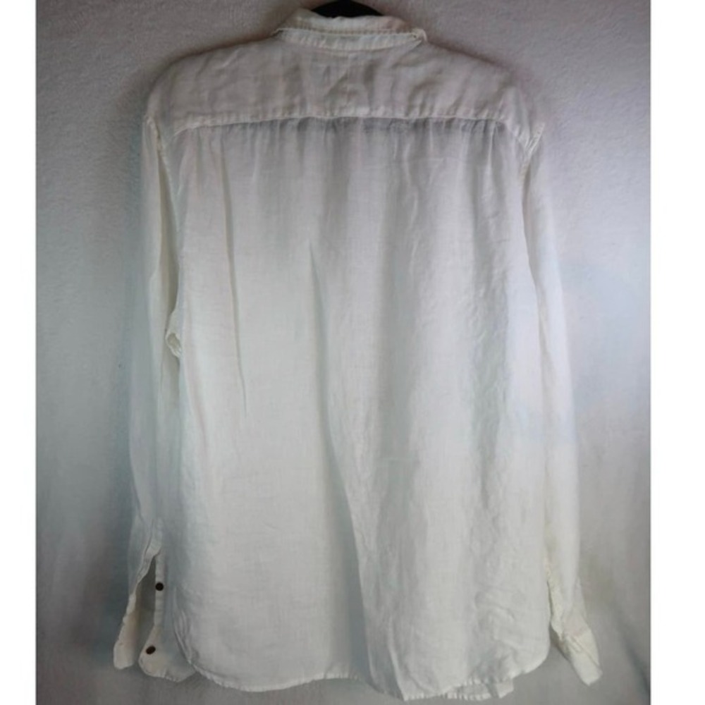 Relaxed Long Sleeve Linen Button-Down Shirt‎ Size XL - Picture 6 of 6